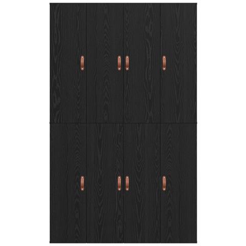 Struttura Letto in Stoccaggio Nero Rovere 120x200 cm - Foto 9