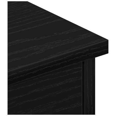 Mensola a cassetto da parete  Nero Rovere 60x26x18,5cm Legno ingegnerizzato - Foto 9