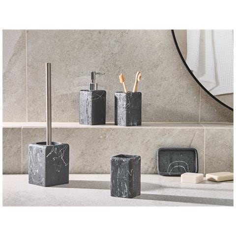 Set Da 5 Accessori Per Il Bagno Vilcanota Marmo Nero - Foto 1