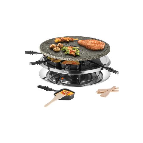 48726 griglia per raclette 8 persona (e) 1300 W Nero, Acciaio inox - Foto 2