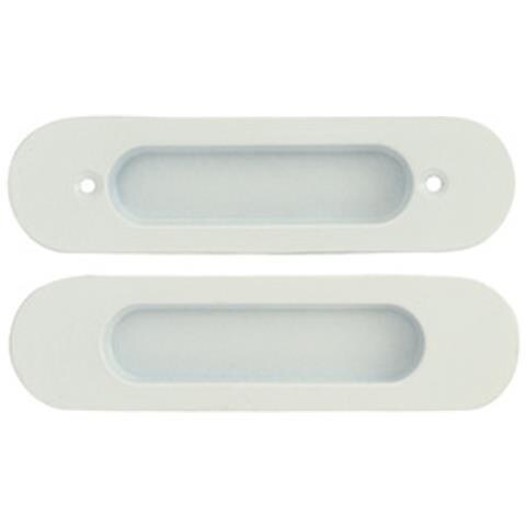Set Maniglie A Scomparsa Per Porte Scorrevoli - Lega Di Zinco, Vari Colori White - Foto 2