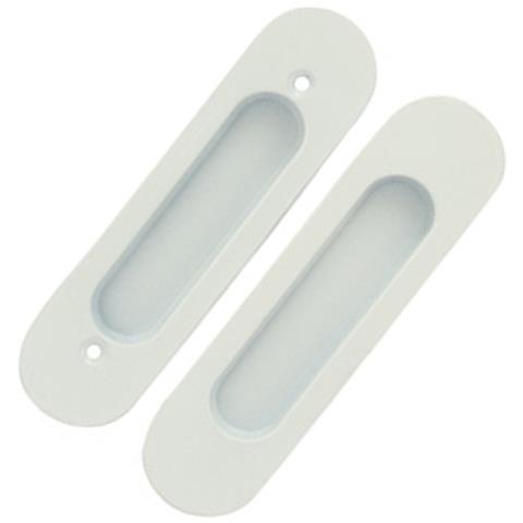 Set Maniglie A Scomparsa Per Porte Scorrevoli - Lega Di Zinco, Vari Colori White - Foto 4