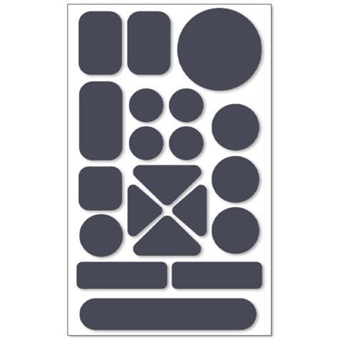 Kit Di 10 Toppe Autoadesive Impermeabili In Nylon Per Riparazione Giacche A Vento Grey - Foto 1