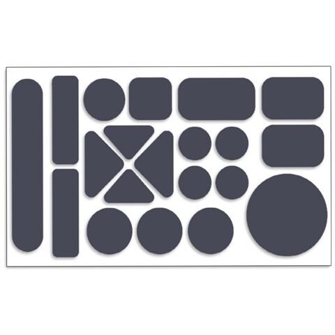 Kit Di 10 Toppe Autoadesive Impermeabili In Nylon Per Riparazione Giacche A Vento Grey - Foto 3