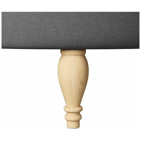 Poltrona Slipper Grigio scuro 56,5 x 70 x 110 cm Tessuto - Foto 9