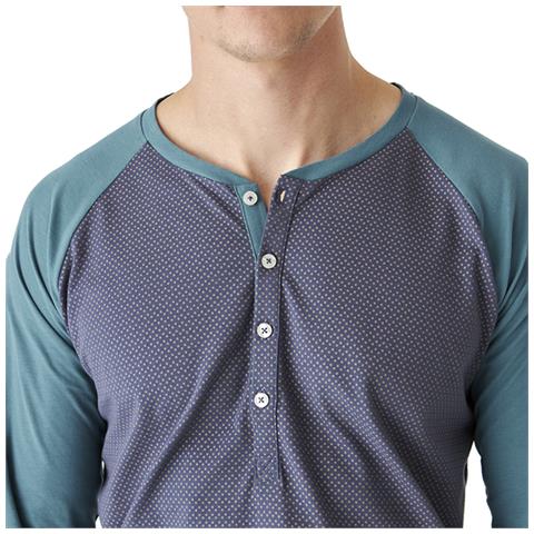 Pigiama Da Uomo In Cotone A Maniche Lunghe Jjb12 - Foto 3