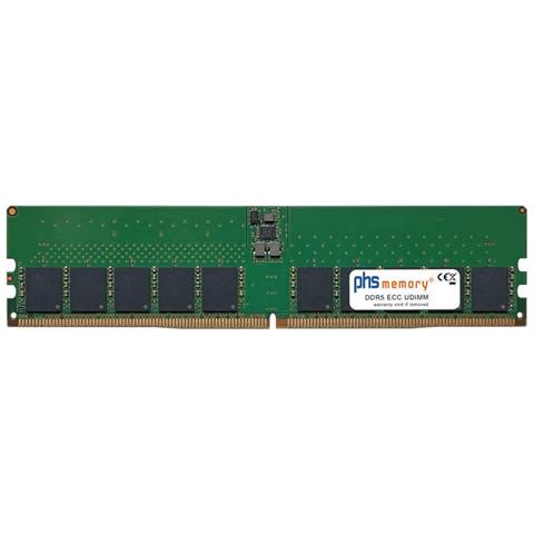 Memoria Phs Memoria Ram Da 16 Gb Compatibile Con Hp Proliant Dl20 Gen11 (g11) Ddr5 Udimm Ecc 4800 Mhz Pc5-38400-e (sp526379) - Foto 1