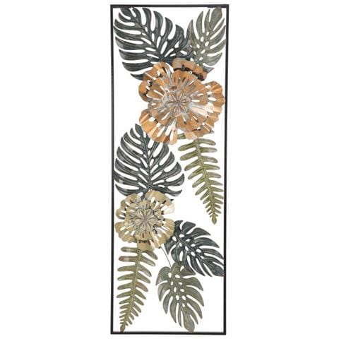 Decorazione In Metallo 3d Foglia 40-multicolore-metallo-30,5x3x88,5 Cm - Foto 1