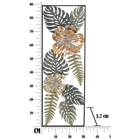 Decorazione In Metallo 3d Foglia 40-multicolore-metallo-30,5x3x88,5 Cm - Foto 7