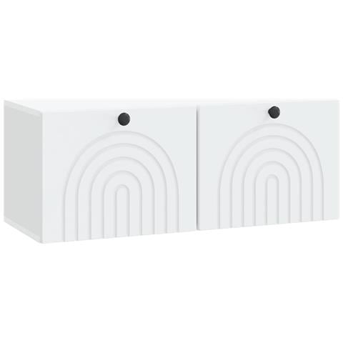 Mobile Porta TV da Muro Bianco 78,5 x 31 x 30 cm - Foto 1