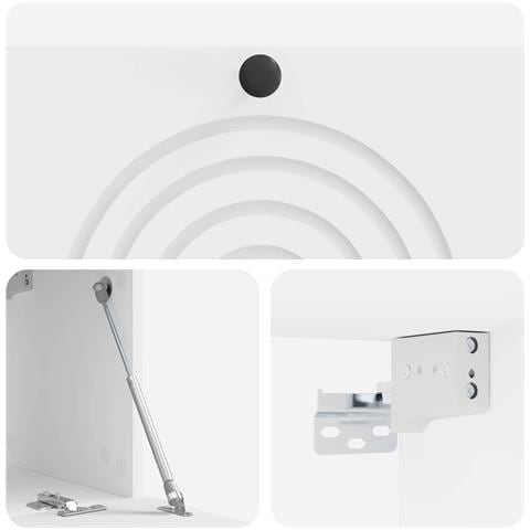 Mobile Porta TV da Muro Bianco 78,5 x 31 x 30 cm - Foto 9