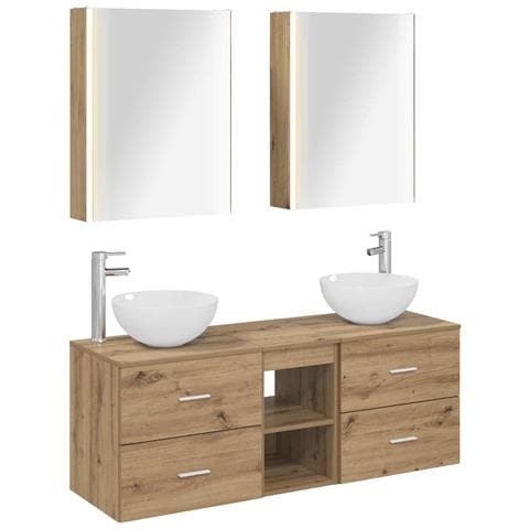 Set di mobili per il bagno 5 pcs Rovere Artigianale - Foto 1