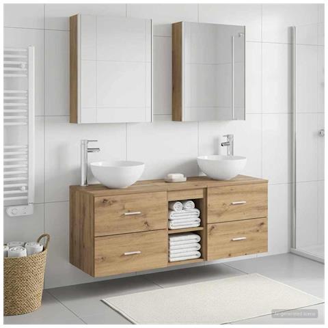 Set di mobili per il bagno 5 pcs Rovere Artigianale - Foto 2