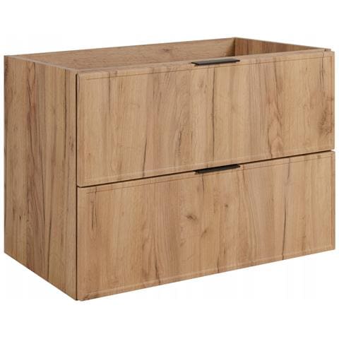 Mobile sottolavabo da 140 cm, Kaschmir, ripiano bianco, Lavabo sospeso, Chiusura ammortizzata, Piano di lavoro effetto marmo bianco - Foto 5