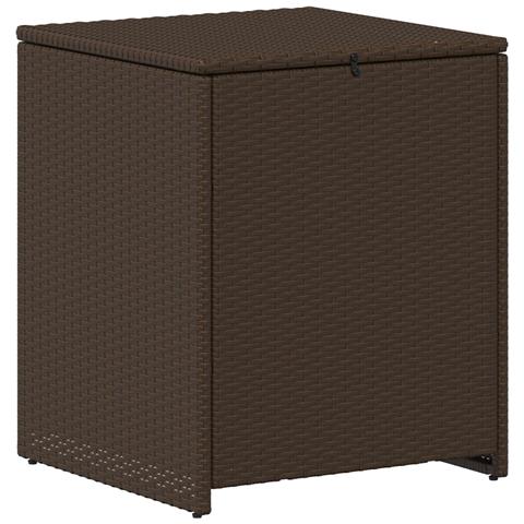Set di divani 8 pz Marrone e Rosso Rattan sintetico e Acciaio - Foto 2