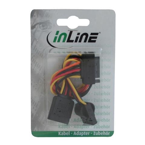 cavo sata alimentazione da 15pin power sata maschio (alim.) a 15pin power sata femmina (hdd) cscatto + 4pin femmina 5,25" - Foto 2