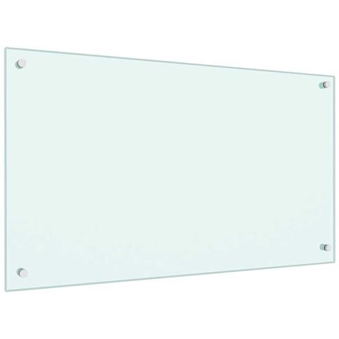 Paraschizzi Per Cucina Bianco 90x50 Cm In Vetro Temperato - Foto 2