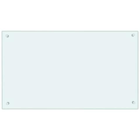 Paraschizzi Per Cucina Bianco 90x50 Cm In Vetro Temperato - Foto 1