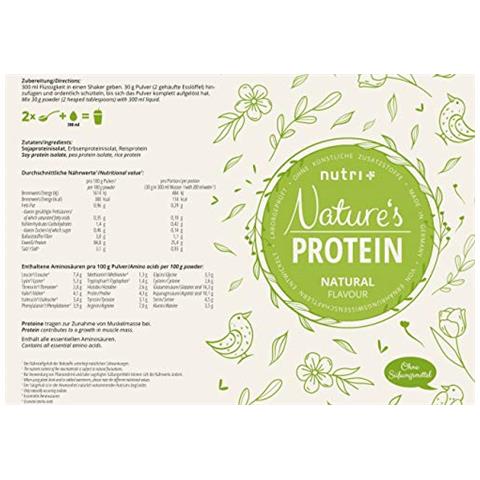 Nutri + Vegan Proteine ? ? nature, 500 G Lattina - Foto 2