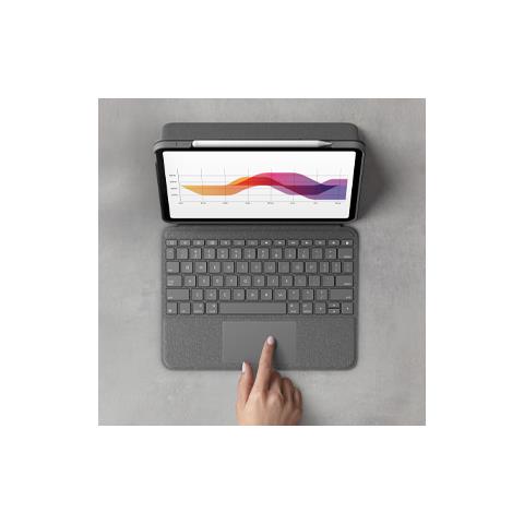 Folio Touch Grigio Smart Connector QWERTZ Tedesco - Foto 2