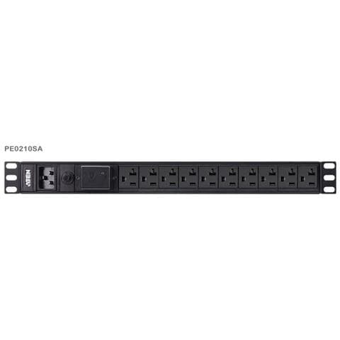 I-CASE PE-0210SG - PDU 1 U di Base con Protezione da Sovrsione, PE0210SG - Foto 1