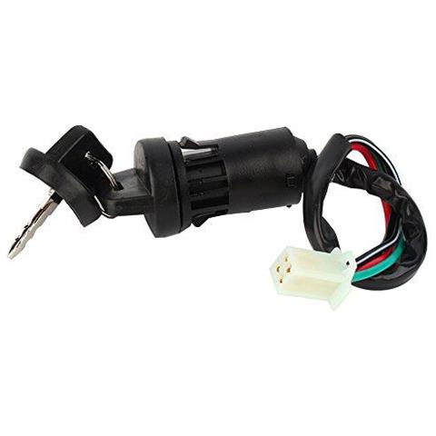 4 Pin Moto Del Motore Di Inizio Di Accensione Interruttore A Chiave Universale Spina Maschio Interruttore Di Accensione Impermeabile Chiavetta Di Accensione Serratura 4 Fili Per Motocicletta Fuori Strada Atv Dirt Bike Scooter Elettrico - Foto 2