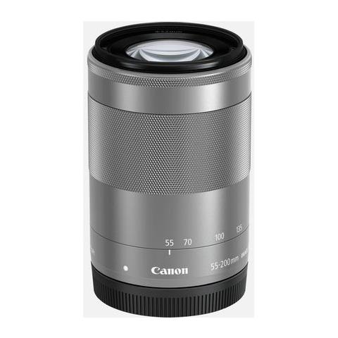 EF-M 55-200mm f / 4.5-6.3 IS STM, 17/11, 55 - 200 mm, EF-M, 88 - 320 mm, , Argento - Foto 4