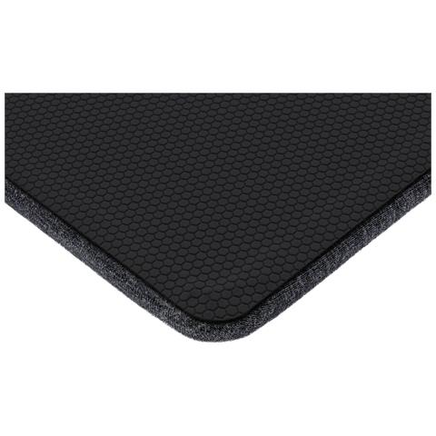 Tappetino per mouse con poggiapolsi, tessuto, nero - Foto 5