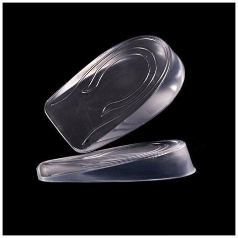 Solette Rialzanti Invisibili In Silicone Modello Maschile 1 Paio Transparent Inner Height Increase: 2 Cm - Foto 2