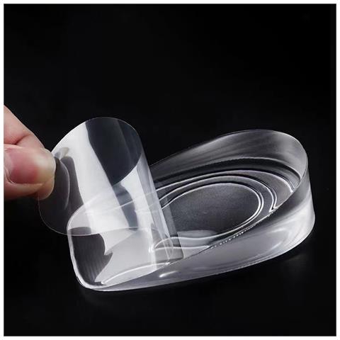 Solette Rialzanti Invisibili In Silicone Modello Maschile 1 Paio Transparent Inner Height Increase: 2 Cm - Foto 6
