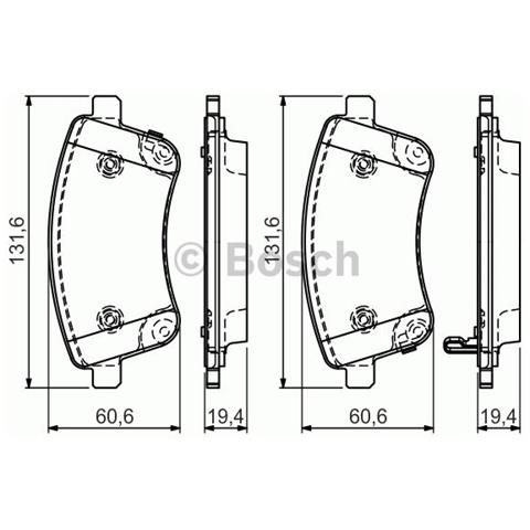Kit Pastiglie Freno 986494552 - Foto 1