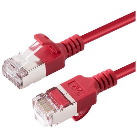 V-ftp6a005r-slim Cavo Di Rete Rosso 0,5 M Cat6a U /ftp (stp) - Foto 1