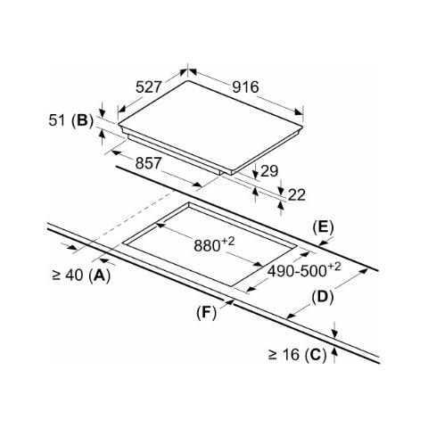 Piano Cottura PIV975DC1E a Induzione 5 Zone Cottura da 91.6 cm Colore Nero - Foto 4