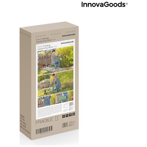 Panca Pieghevole Per Giardinaggio Con Borsa Per Gli Attrezzi 3 In 1 Situl - Foto 2