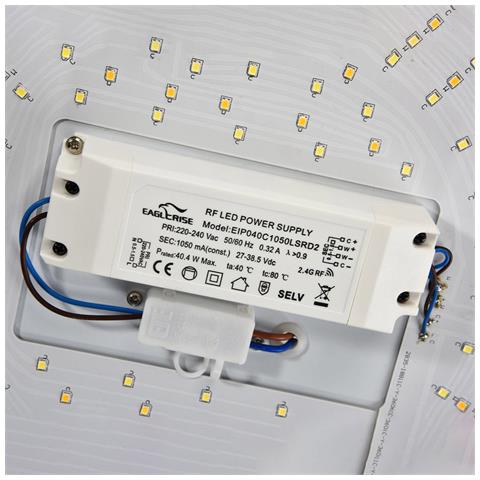 Lampadario A Sospensione Moderno Crystallize Metallo Bianco Acrilico Luci 45w - Foto 2