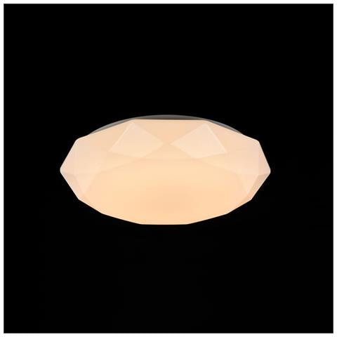 Lampadario A Sospensione Moderno Crystallize Metallo Bianco Acrilico Luci 45w - Foto 4