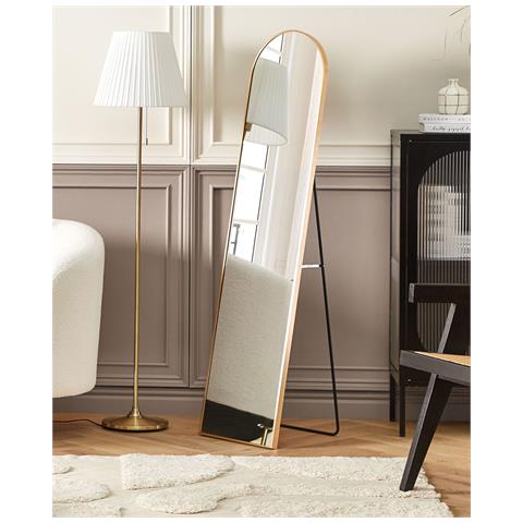 Specchio Da Terra Oro 150 X 36 Cm Bagnolet - Foto 1