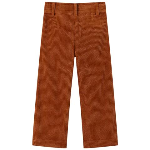 Pantaloni Per Bambini In Velluto A Coste Cognac 128 - Foto 2