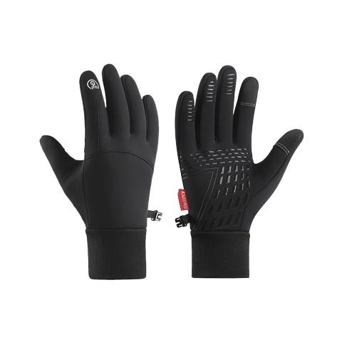 Guanti Caldi Invernali, Touch Screen Abilitato, Antivento /impermeabili 1 Paio Black M - Foto 1