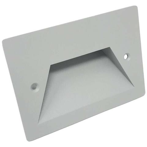 Faretto 3 W Led Luce Calda Segnapasso Da Muro Scale Giardino Es49gc - Foto 2