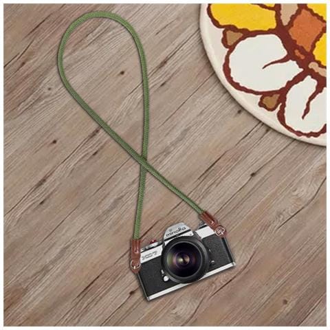 Tracolla Per Fotocamera Reflex In Vera Pelle Green - Foto 7