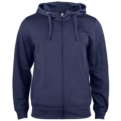 Basic Active Hoody Full Zip Blu Scuro 4xl - Foto 1