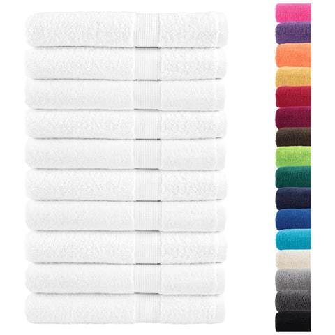 Asciugamani Per Sauna Solund 10 Pz Bianchi 80x200cm 600gsm - Foto 2