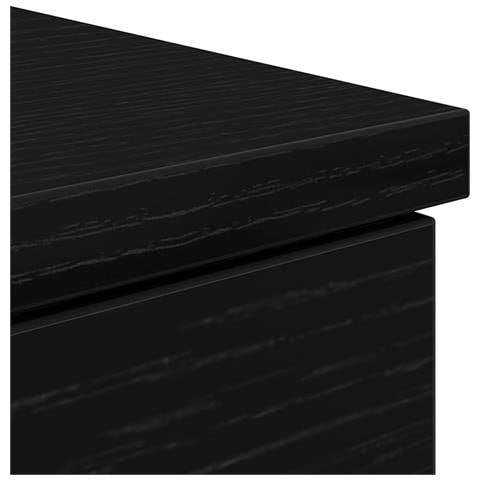 Scrivania Nero Rovere 140x49x76 cm Legno ingegnerizzato - Foto 9