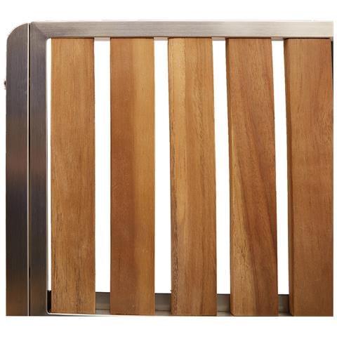 Sedie da giardino impilabili  6 pcs 54.5x56x87 cm Legno massello di acacia, Sedie da giardino impilabili  2 pcs Legno massello di acacia e metallo, Sedie da giardino impilabili  4 pcs Legno massello di acacia e metallo - Foto 9