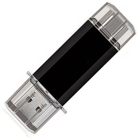 Chiavetta Usb 2 In 1 Corta Usb 3.0 Ad Alta Velocità Per Trasferimento Dati Tra Pc E Smartphone Black 32 Gb - Foto 4