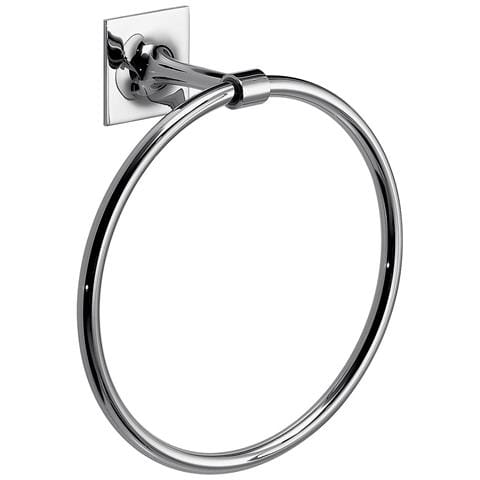 Portasalviette Ad Anello Da Muro In Ottone E Cromall Wz70 Serie Wizard Cromato - Foto 1