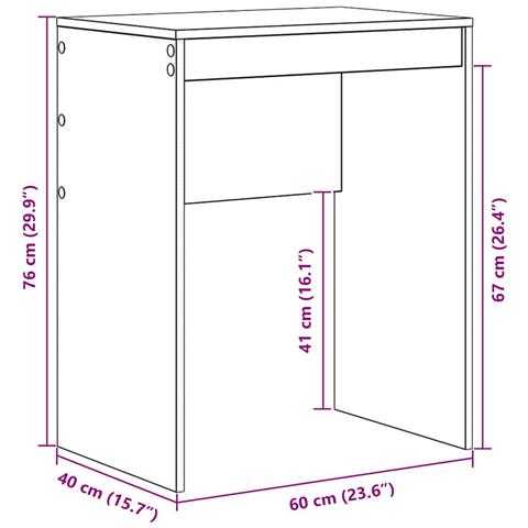 Scrivania Legno vecchio 60 x 40 x 76 cm Legno multistrato - Foto 8