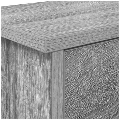 Appendiabiti a muro con porta Grigio sonoma 50 x 20 x 30 cm - Foto 9