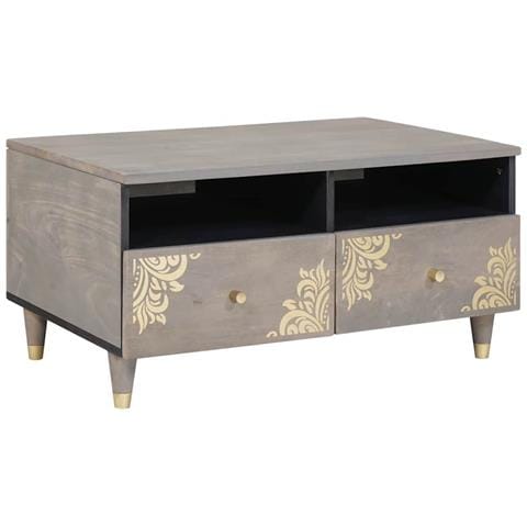 Tavolino da salotto with Drawer Grigio 80 x 54 x 40 cm - Foto 1